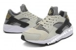 Mens Nike Air Huarache White Grey Black